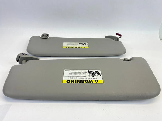 2008 BMW 535XI SUNVISOR SUN VISOR SHADE LEFT & RIGHT PAIR SET W / MIRROR OEM