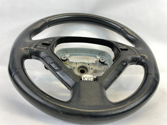 2007 2008 INFINITI G35 SEDAN STEERING WHEEL WITH SWITCHES BLACK LEATHER OEM