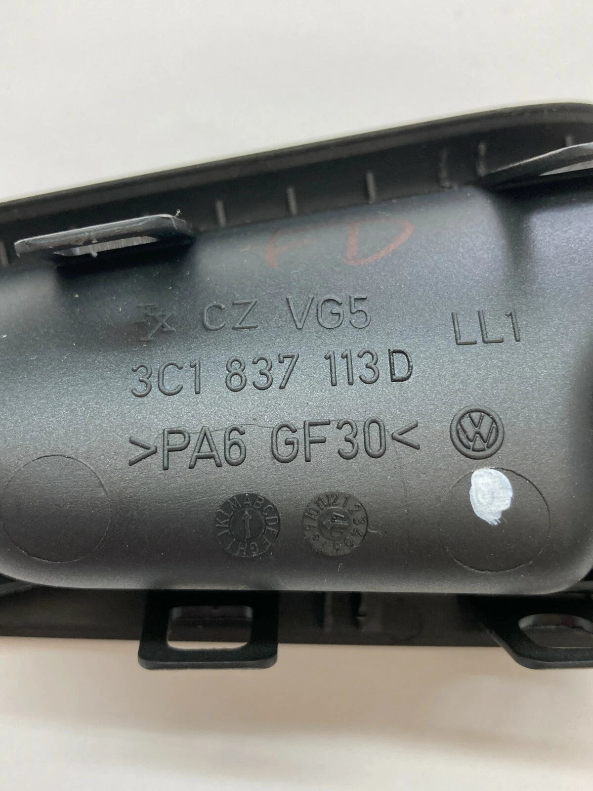06 07 VOLSWAGEN PASSAT FRONT LEFT INNER DOOR HANDLE LOCK SWITCH 3C1837113D OEM
