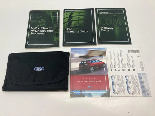 2012 12 FORD FOCUS WARRANTY GUIDE REFERENCE SUPPLEMET BOOKS SET W/ CASE OEM