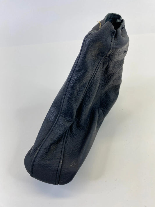 06 07 BMW 530XI EMERGENCY PARKING BRAKE BOOT HANDLE COVER LEATHER 34427034091