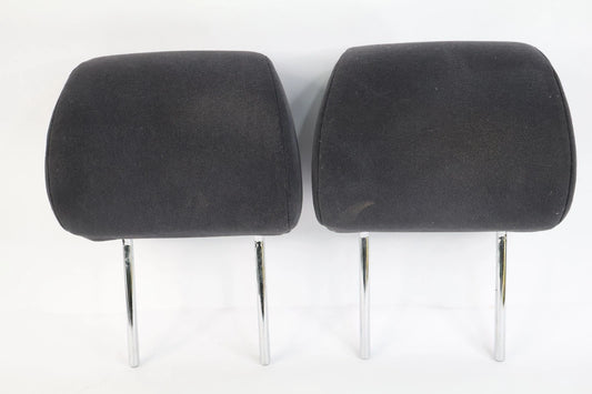 2003-2009 TOYOTA 4RUNNER FR SEAT HEADRESTS HEAD REST LH RH SET CLOTH DK GRAY OEM