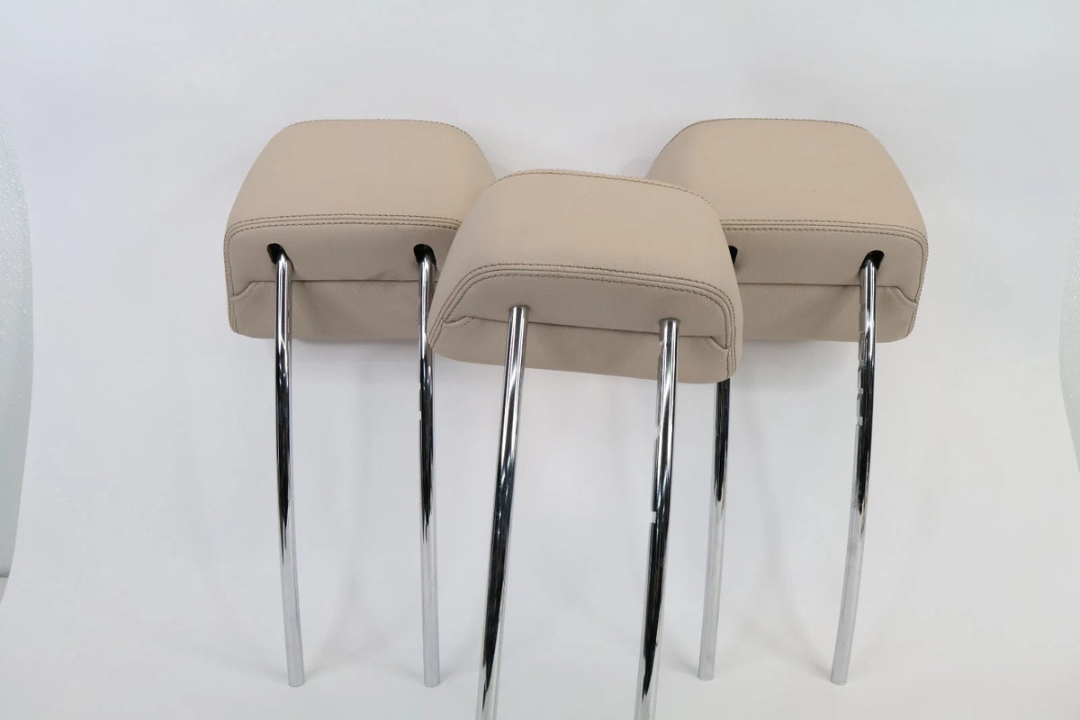 10-16 MERCEDES W212 E350 E250 REAR SEAT HEADREST HEAD REST SET 3 PIECES BEIGE