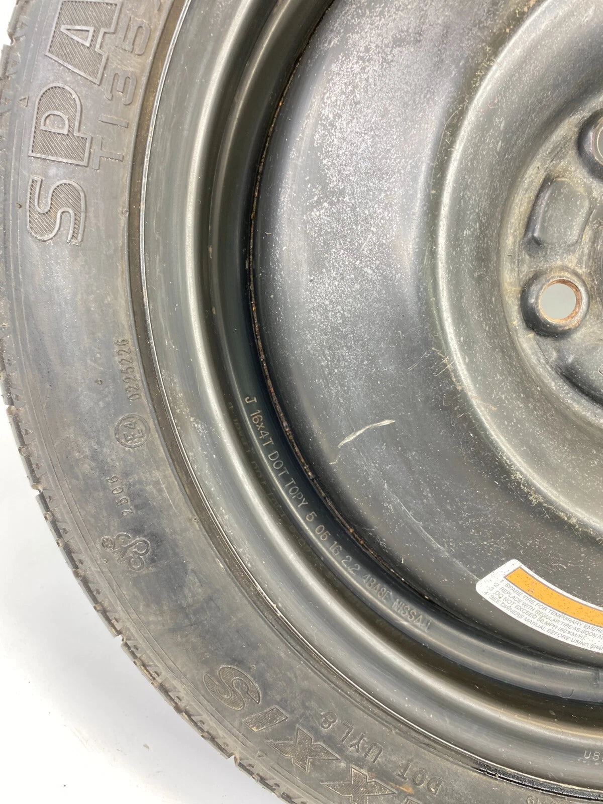 2002-2013 2018-2024 NISSAN ALTIMA SPARE TIRE COMPACT DONUT 135/70D16 4BA8E USA