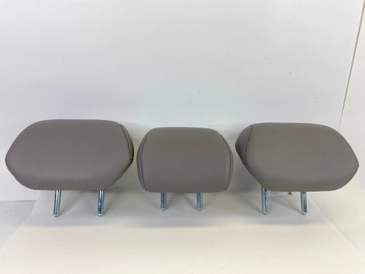2013 2014 2015 HONDA CIVIC COUPE REAR SEAT HEADREST SET OF 3 LEATHER GRAY OEM
