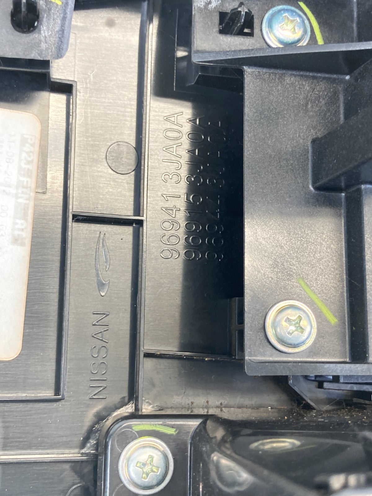 2013 Infiniti JX35 A/T Center Console Gear Shifter Trim Bezel w/ Swtches OEM