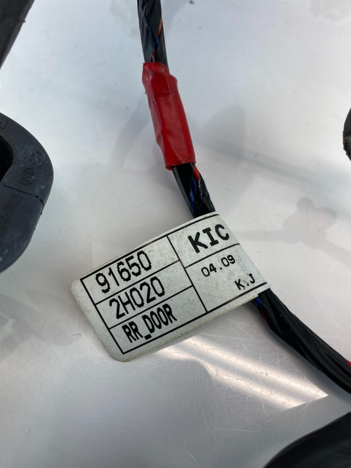 07-10 Hyundai Elantra Sedan Rear Left Side Door Wire Wiring Harness 91650-2H020