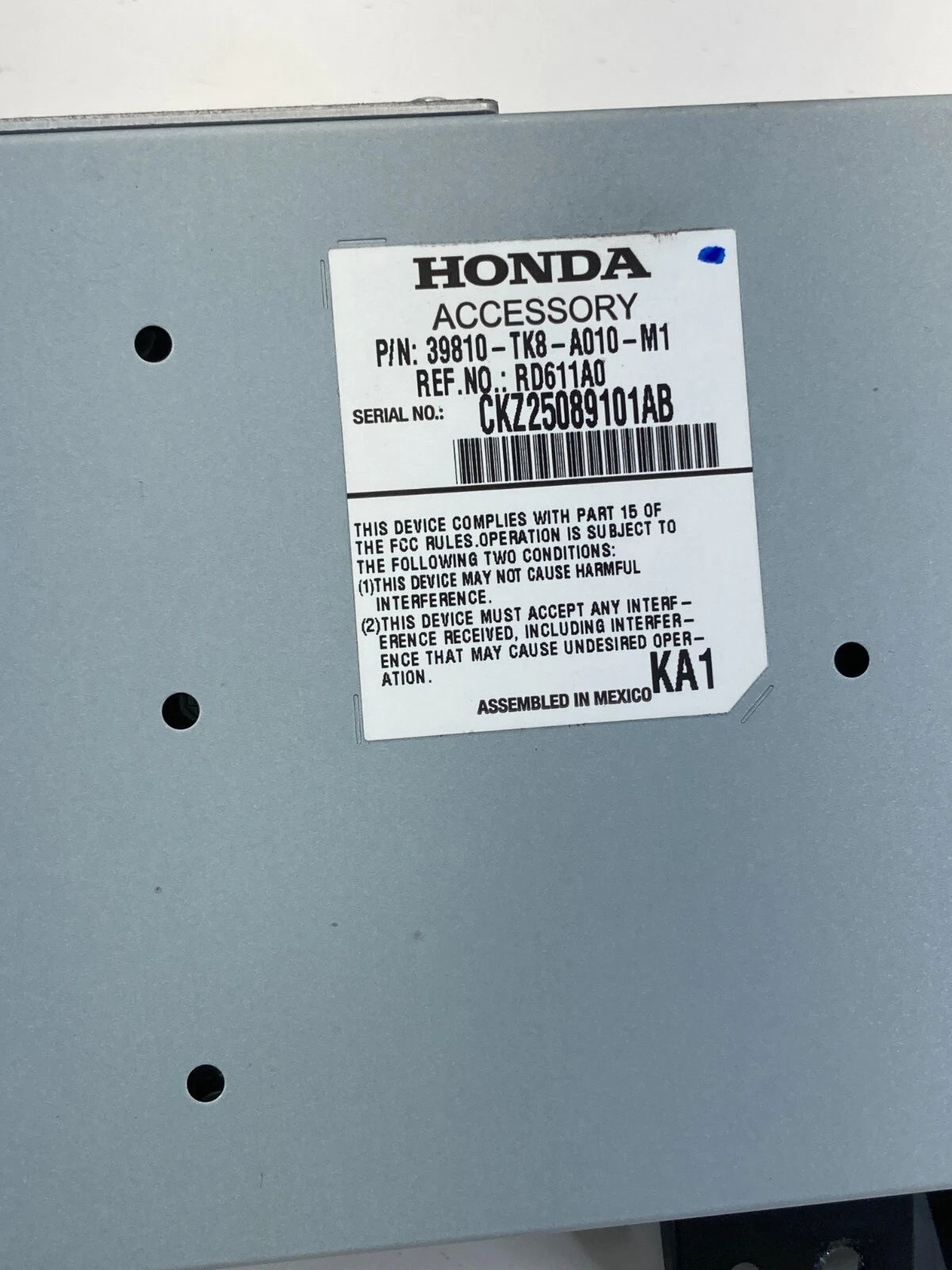 2011-2013 HONDA ODYSSEY CENTER DASH INFORMATION SCREEN DISPLAY 39810-TK8-A010-M1