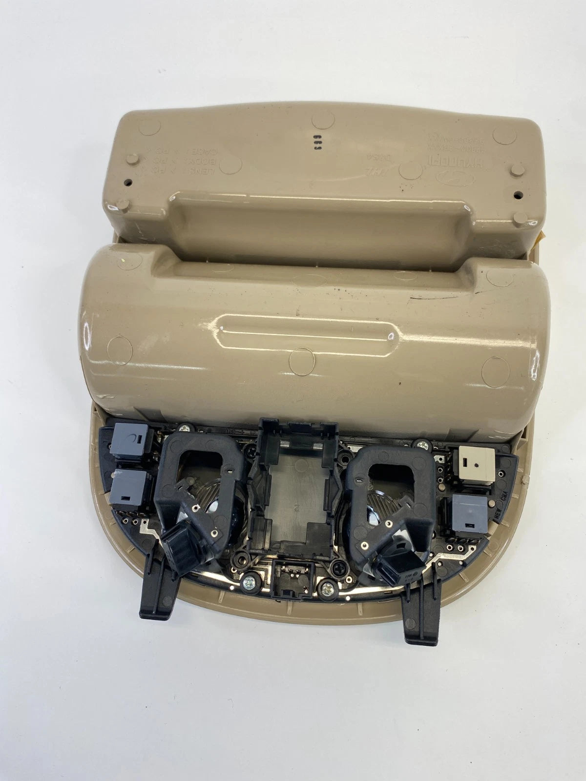 2010 11 12 Hyundai Santa Fe Overhead Roof Console Dome Lamp w/Sunglass Bin Assy