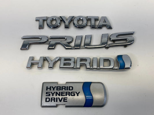 2004-2009 TOYOTA PRIUS HYBRID REAR EMBLEM TRUNK HATCH LOGO BADGE SIGN SET OEM