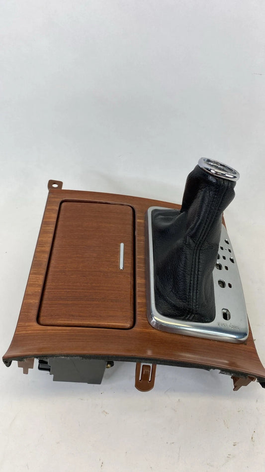 2006-2008 INFINITI M35 AUTO TRANS CENTER CONSOLE SHIFT SHIFTER BOOT & BEZEL WOOD