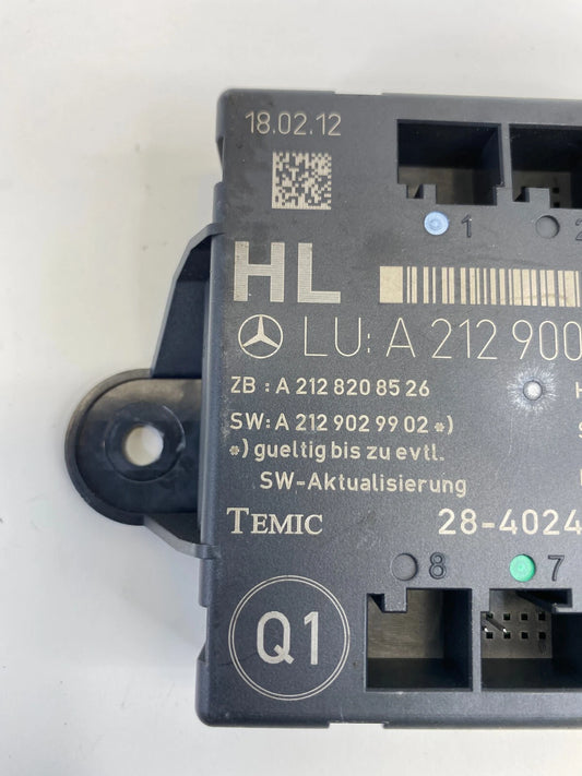 2006-2016 MERCEDES E350 REAR LEFT DOOR CONTROL MODULE UNIT A2129003906 OEM