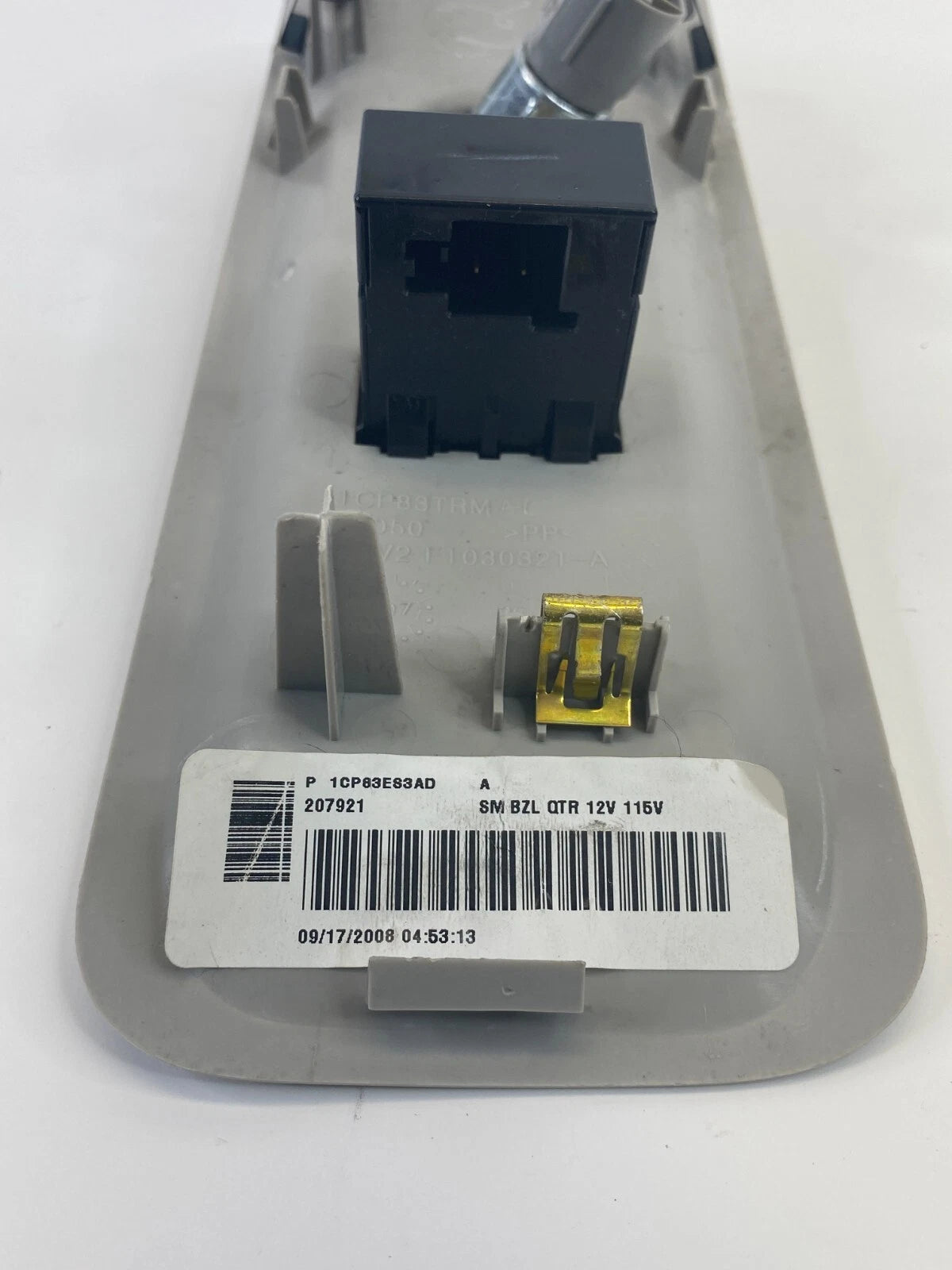 2009-2014 VOLKSWAGEN ROUTAN REAR SIDE QUARTER PANEL POWER OUTLET INVERTER BEZEL