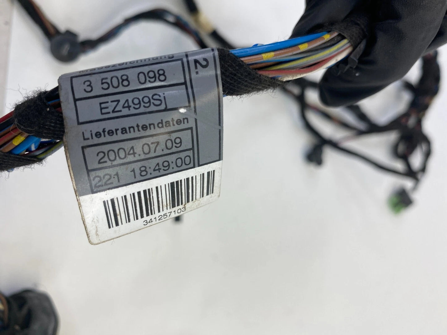 2004-2006 BMW X3 FRONT RIGHT PASSENGER SIDE DOOR PANEL WIRE WIRING HARNESS