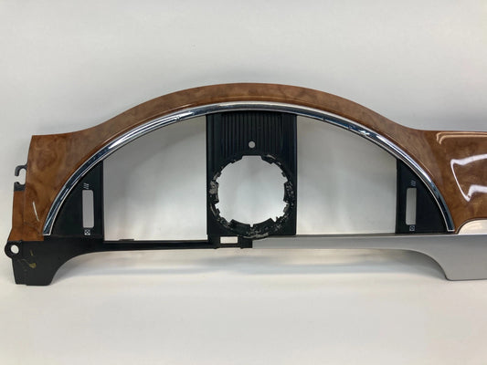 2008-2012 BUICK ENCLAVE CENTER DASH CLOCK BEZEL TRIM PANEL WOOD 25913302 OEM