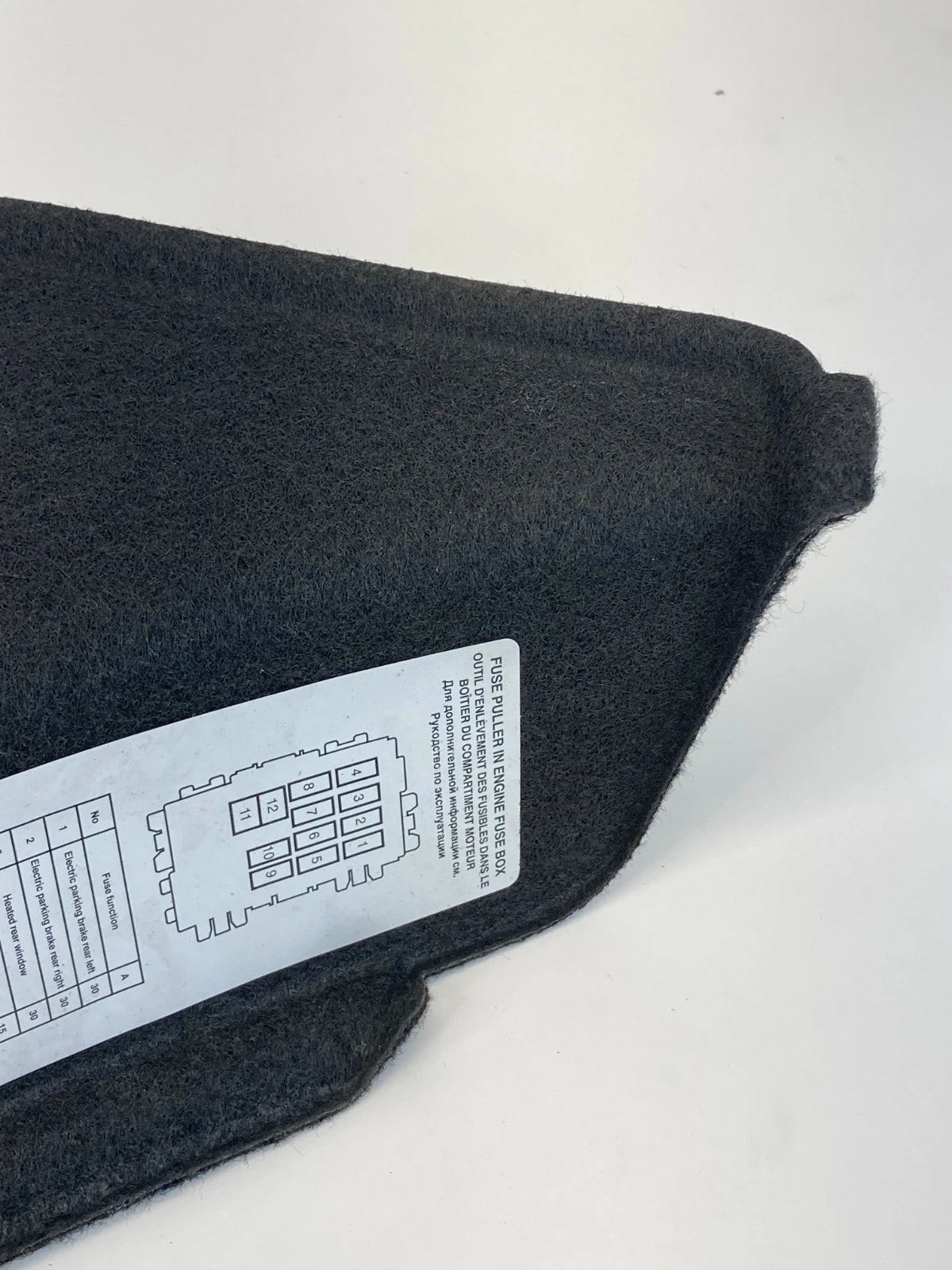 2011-2018 VOLVO S60 INTERIOR REAR TRUNK CARPET COVER 30659198 OEM