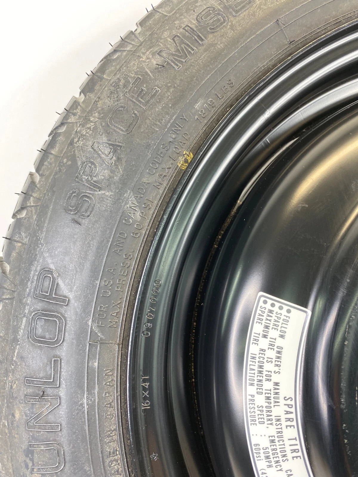 1999-2004 ACURA RL SPARE TIRE WHEEL RIM COMPACT DONUT T135/80/D16 101M OEM