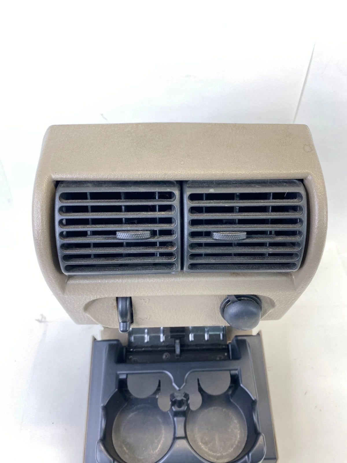 2002-2005 FORD EXPLORER REAR CENTER CONSOLE CUP HOLDER TRIM PANEL W AC VENTS OEM