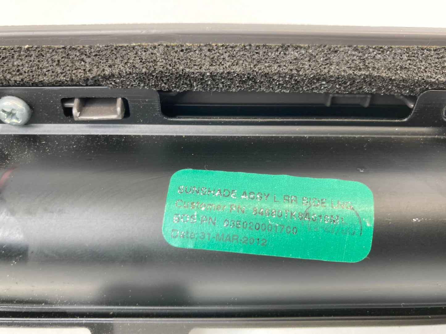 11-17 HONDA ODYSSEY REAR LEFT DRIVER SIDE ROW QUARTER WINDOW SUNSHADE BLIND OEM