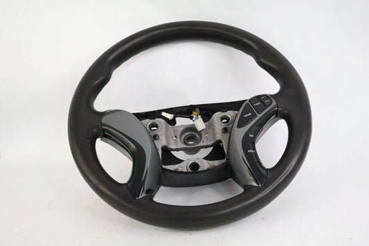 2011-2016 HYUNDAI ELANTRA STEERING WHEEL BLACK WITH CRUISE CONTROL SWITCHES OEM
