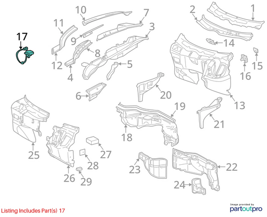 1998-2002 MERCEDES-BENZ E430 AIR QUALITY EMISSION SENSOR 210-830-06-72 OEM