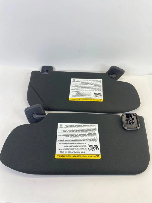 2013-2019 FORD TAURUS SUN VISOR SET LEFT DRIVER RIGHT PASSENGER SIDE BLACK OEM