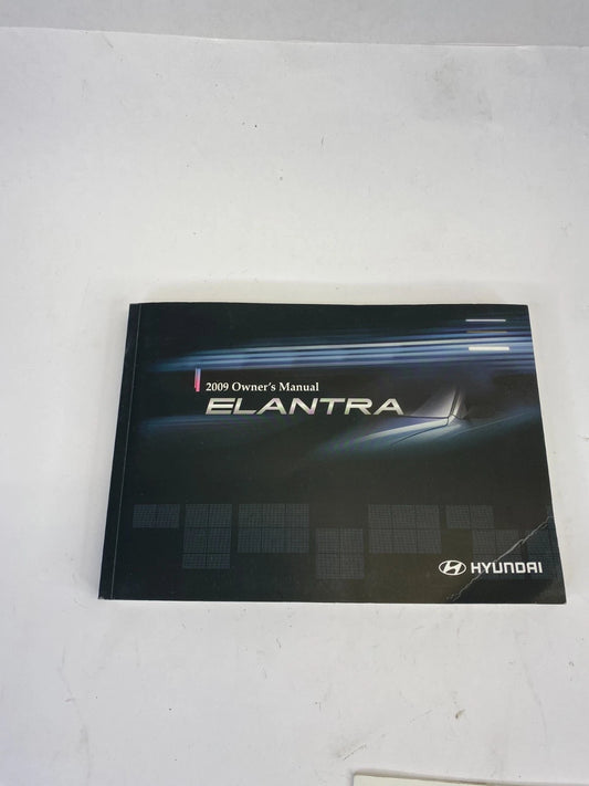 2009 HYUNDAI ELANTRA SEDAN OWNER'S MANUAL AND QUICK REFERENCE GUIDE OEM