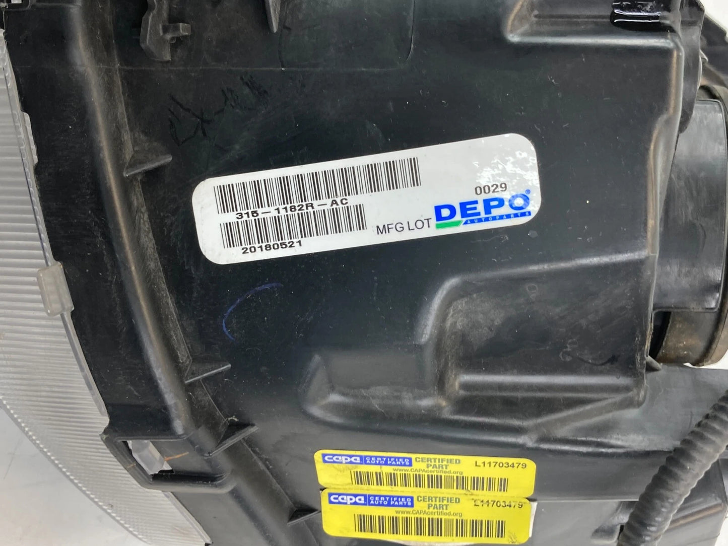 2011-2014 NISSAN JUKE FRONT RIGHT FOG LIGHT LAMP HEADLIGHT HALOGEN 315-1182R-AC