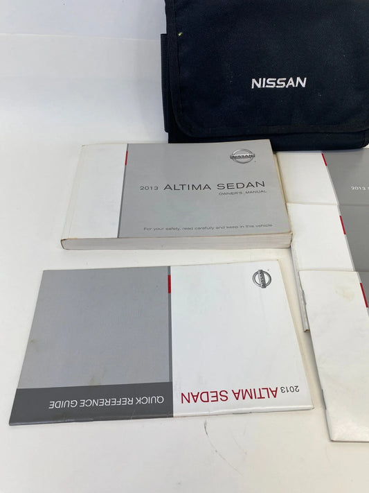 2013 NISSAN ALTIMA SEDAN OWNERS MANUAL INFORMATION GUIDE BOOK SET WITH CASE OEM