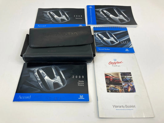 2009 HONDA ACCORD SEDAN OWNER'S MANUAL WARRANTIES & SERVICE HISTORY GUIDE CASE