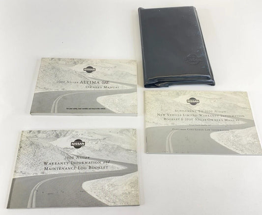 2000 00 NISSAN ALTIMA GXE OWNERS MANUAL WARRANTY INFORMATION BOOKLET SET W/ CASE