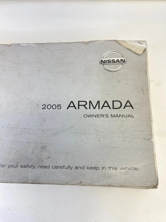 2005 05 NISSAN ARMADA OWNERS OWNER'S MANUAL OEM FACTORY