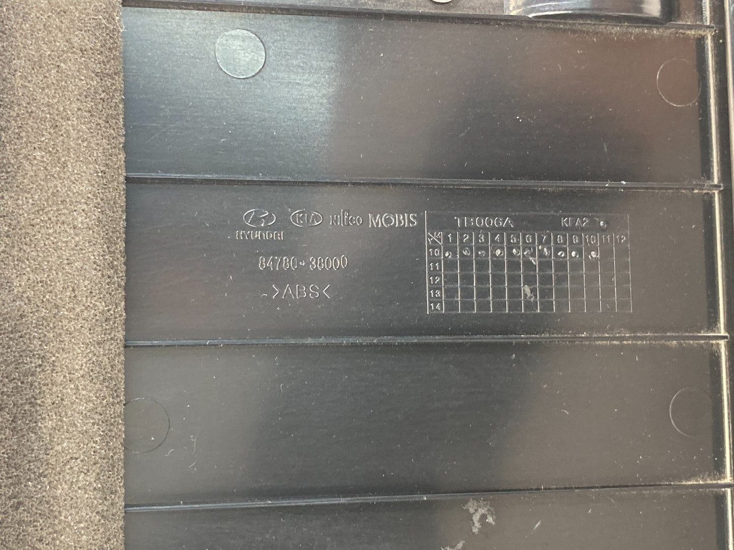 2011-2014 Hyundai Sonata Center Console Storage Tray Compartment Bin Panel OEM