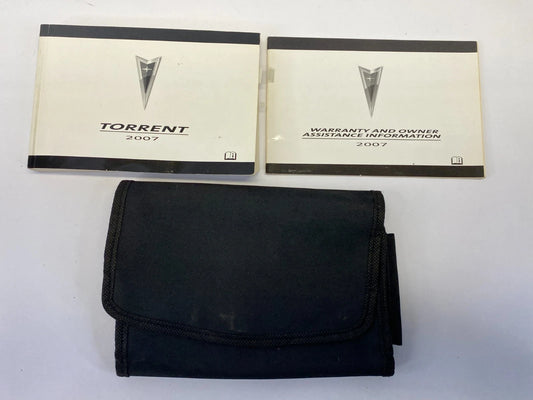2007 PONTIAC TORRENT 3.4L V6 OWNERS MANUAL WARRANTY INFORMATION W/ CASE OEM