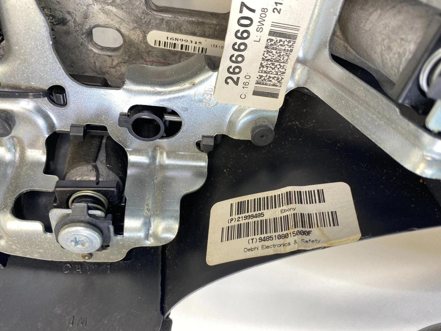 2006-2009 PONTIAC G6 3-SPOKE STEERING WHEEL ASSEMBLY BLACK 21999485 OEM