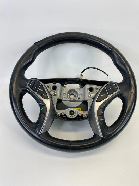 2013-2017 HYUNDAI ELANTRA GT STEERING WHEEL ASSY W/ CRUISE & PHONE CONTROL OEM