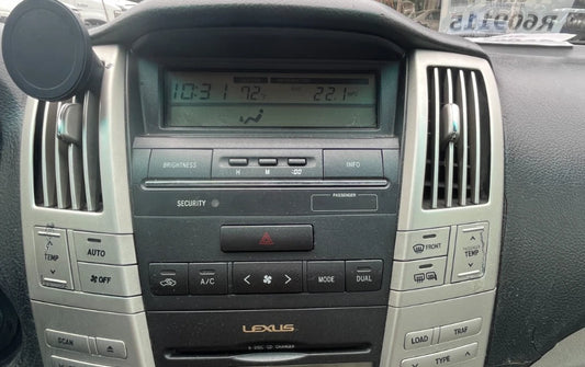 2006 2007 LEXUS RX400H AC HEATER TEMPERATURE SWITCH CLIMATE CONTROL W/ SCREEN