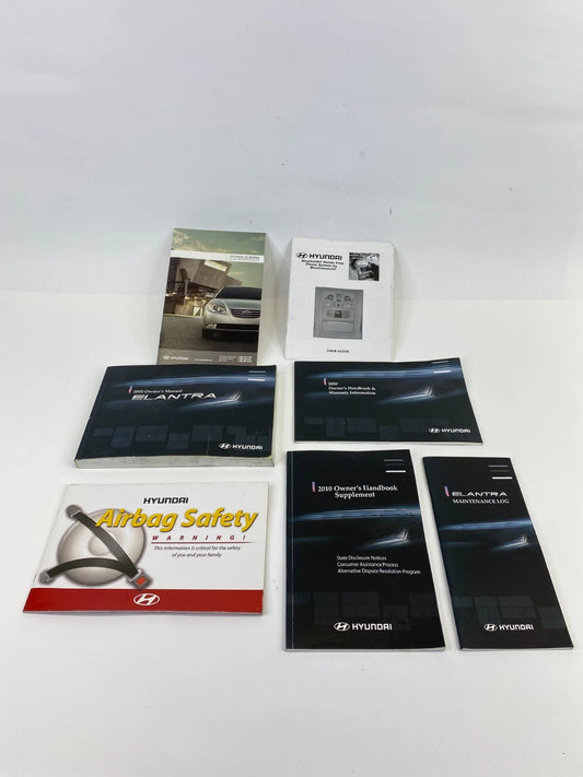 2010 10 HYUNDAI ELANTRA SEDAN OWNER'S OWNERS MANUAL GUIDE WARRANTY INFORMATION
