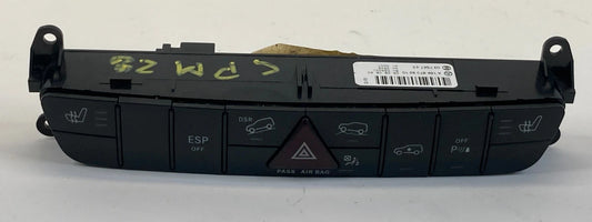 07-12 MERCEDEZ-BENZ GL450 DASH HAZARD HEATED SEAT ESP SWITCH A1648709210 OEM