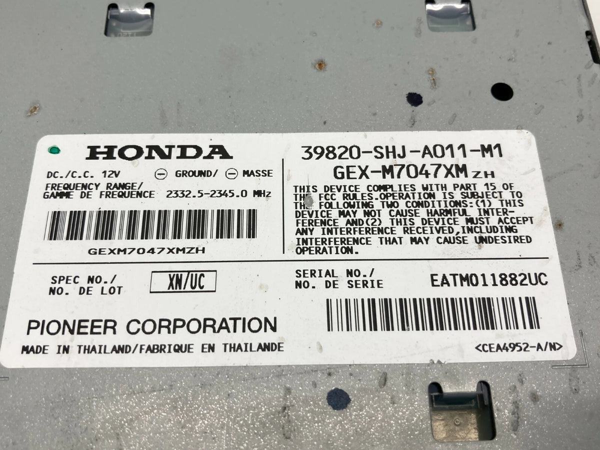 2005-2010 HONDA ODYSSEY SATELLITE RECEIVER CONTROL MODULE 39820-SHJ-A011-M1 OEM