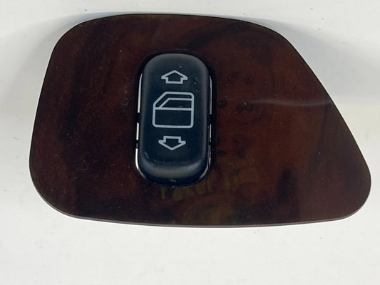 1998-2002 MERCEDES-BENZ E430 REAR RIGHT SIDE DOOR WINDOW SWITCH W BEZEL WOOD OEM