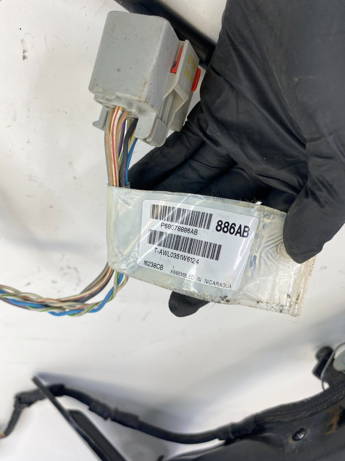 10 11 Chrysler Town & Country Right Sliding Door Wire Track Harness P68078886AB