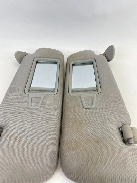 2011-2015 HYUNDAI SONATA DRIVER PASSENGER SUN VISOR PAIR SET GRAY CLOTH OEM
