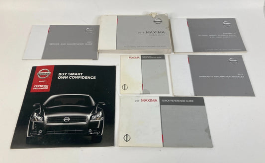 2011 NISSAN MAXIMA OWNERS MANUAL WARRANTY INFORMATION GUIDE BOOK SET OEM