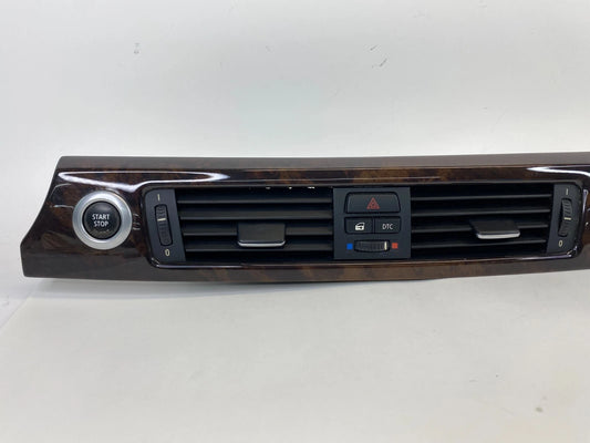 2007 2008 BMW 328XI WOOD DASH TRIM CENTER AC VENT BEZEL START STOP OEM 52850610
