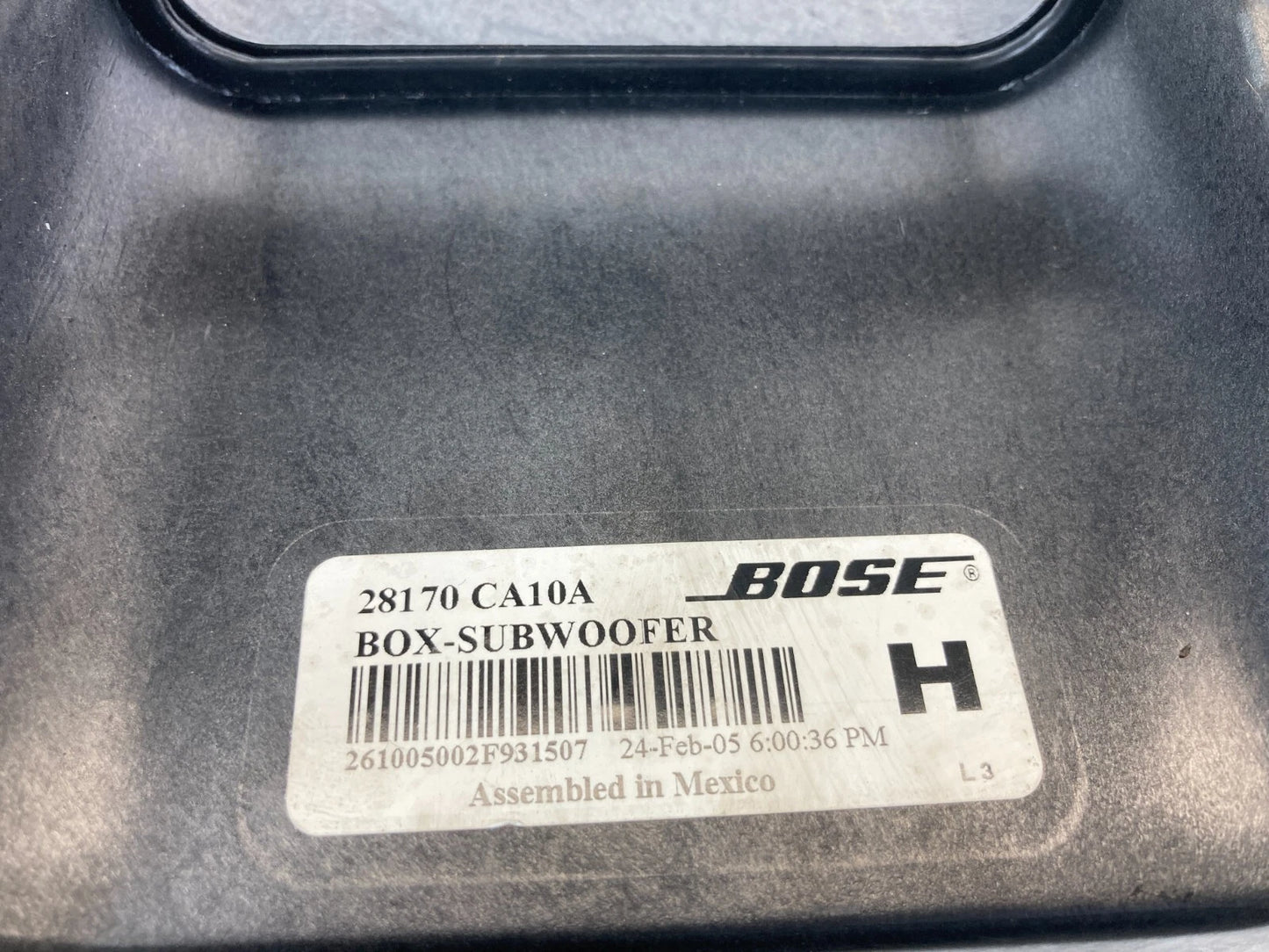 2003-2007 NISSAN MURANO BOSE SPEAKER SUBWOOFER AUDIO SYSTEM 28170-CA10B OEM