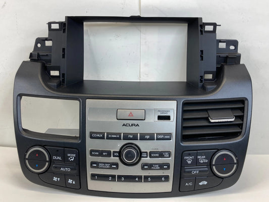 10-12 ACURA RDX RADIO AM/FM CD PLAYER PANEL W/ AC BEZEL TRIM 79620-STK-A430M OEM