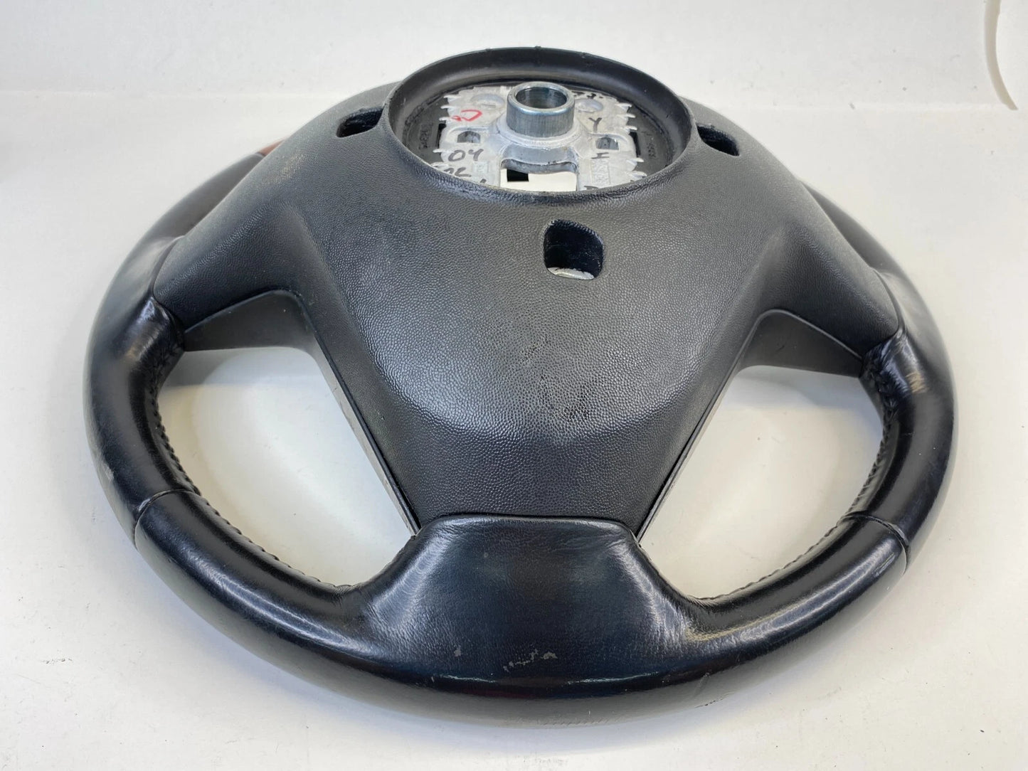 2004-2009 CADILLAC SRX STEERING WHEEL WOOD GRAIN LEATHER WITH AUDIO CONTROLS OEM