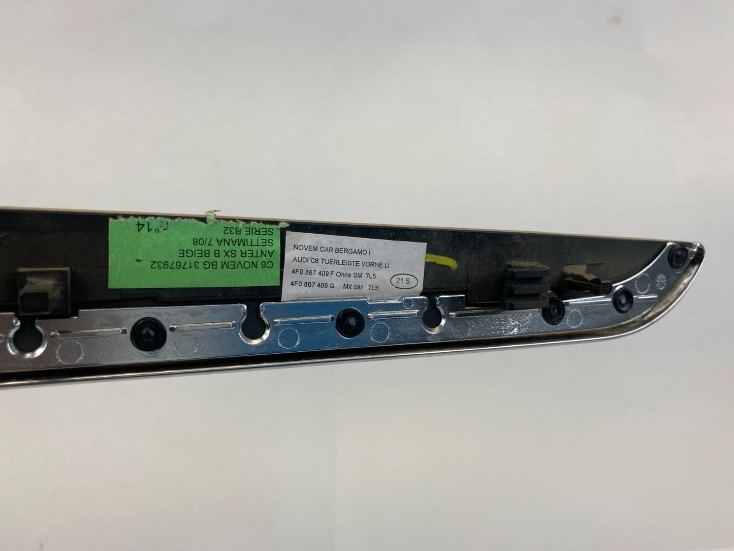 2006-2011 AUDI A6 FRONT LEFT SIDE DOOR TRIM PANEL GARNISH MOLDING 4F0-867-409F