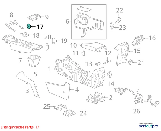 2011-2013 BUICK REGAL PARKING PARK BRAKE CONTROL SWITCH BUTTON 12771420 OEM